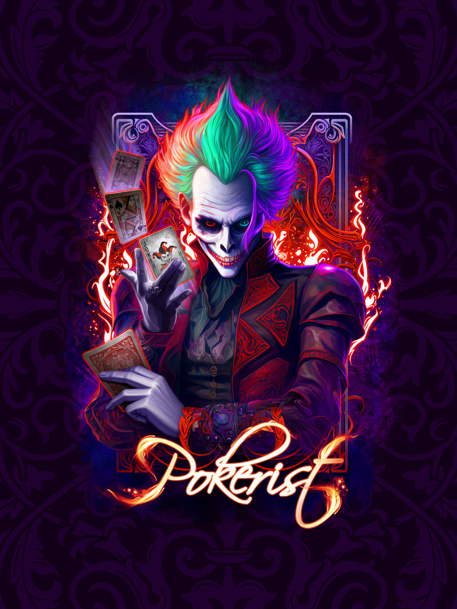 Pokerist Background Digital Wallpaper with Joker Color Design